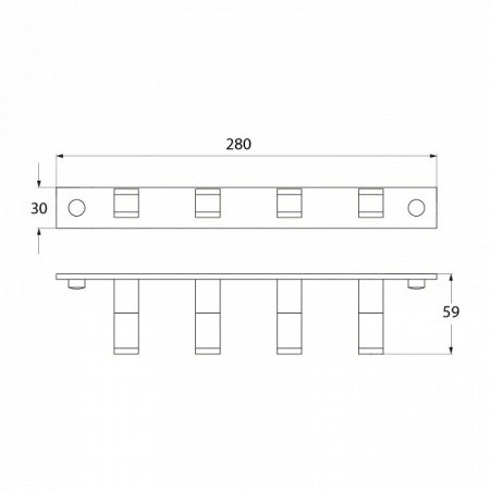 Крючок IDDIS Corot L201B4 хром