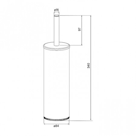 Ершик IDDIS Optima Home BRUWT0i47 белый матовый