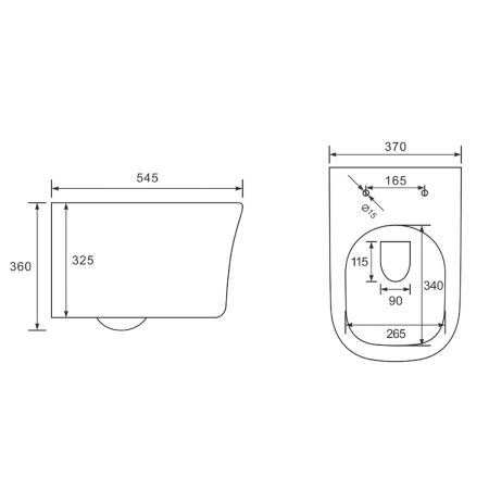Унитаз подвесной безободковый Vincea Arco VT1-36 белый, с сиденьем микролифт