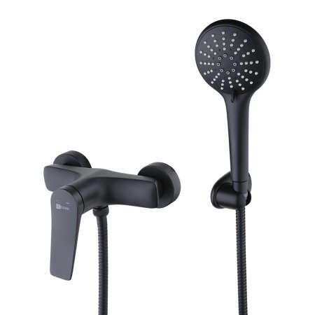 Смеситель для душа Lemark Bronx LM3703BL черный матовый