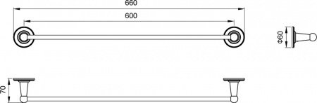 Полотенцедержатель Timo Nelson 150053/00 Хром