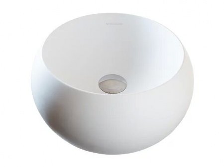 Раковина накладная 38см MonteBianco Palla 12033 белый матовый