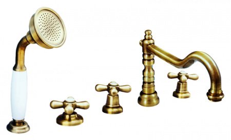 Смеситель на борт ванны Rav Slezak Morava retro MK164.5P хром