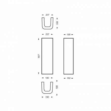 Раковина подвесная 61см Sanita Luxe Next NXTSLWB01 белая