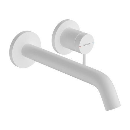 Смеситель для раковины (излив 225мм) Hansgrohe Tecturis S 73351700 белый матовый