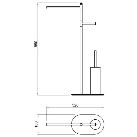 Многофункциональная стойка Timo Saona 13085/13 никель