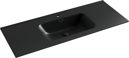 Раковина накладная 121см Ceramica Nova Element CN7006MB черный матовый