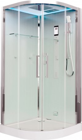 Душевая кабина Timo Premium IMPI H-517  100x100x220 профиль хром глянцевый, стекло прозрачное