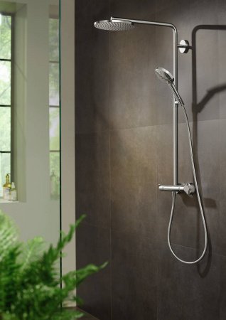 Душевая стойка Hansgrohe Raindance Select S 27633670 черный матовый