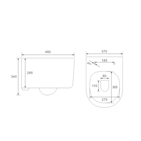 Унитаз подвесной безободковый Vincea Evo VT1-34S белый, с сиденьем микролифт