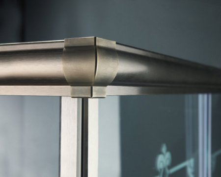 Душевой уголок Cezares Giubileo A-2 90х90 профиль Хром стекло прозрачное