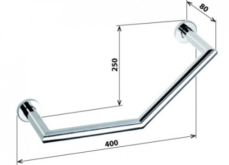 Поручень для ванной Bemeta Omega 104307621 Глянец