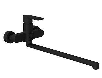 Смеситель универсальный Cersanit BRASKO BLACK 64092 черный матовый