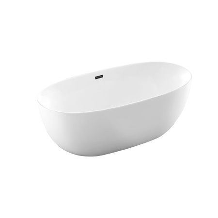 Ванна акриловая Vincea VBT-405-1700MW, 1700*800*580, цвет белый матовый, слив-перелив в комплекте, хром