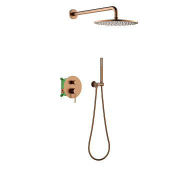 Встраиваемая душевая система со смесителем Timo Saona SX-2369/19SM розовое золото