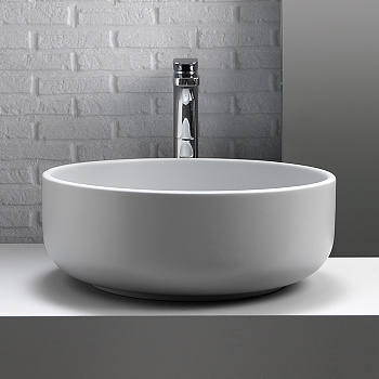 Раковина накладная 46см Kerasan Ciotola 430230 белый матовый