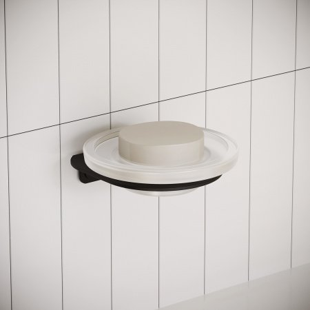 Мыльница для ванной IDDIS Noa NOABLG0i42 черный матовый