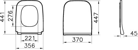 Сиденье для унитаза Vitra Integra Square 191-003-009 с микролифтом