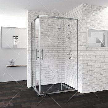 Душевой угол RGW Passage 90x70x185 профиль хром, стекло прозрачное