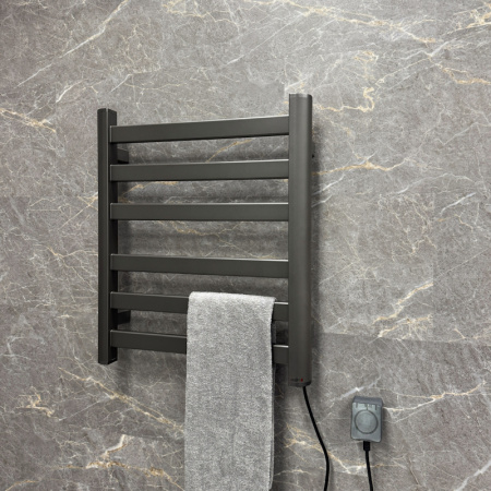 Полотенцесушитель электрический Fixsen BASIC 600х500 FX-7400F, графит