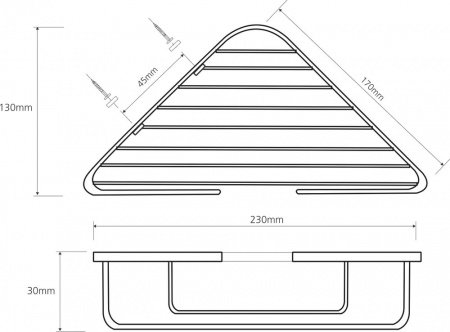 Мыльница Bemeta Cytro 104308172 Хром