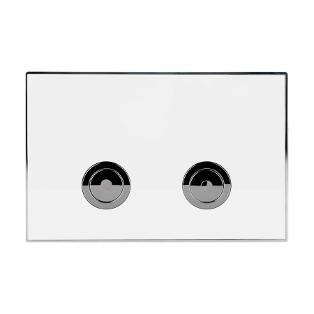 Клавиша смыва для инсталляции Point Венера, белый/хром, PN44071WC