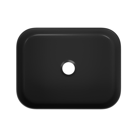 Раковина накладная 50см Point Меркурий PN43832BM черный матовый