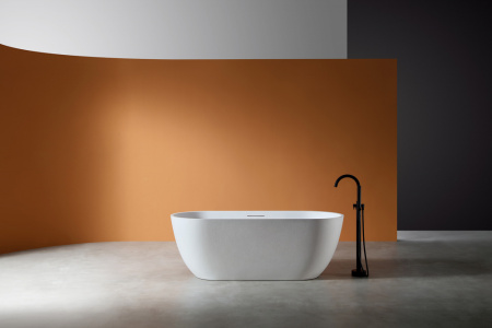 Ванна из искусственного камня ABBER Frankfurt AM9941 белый матовый