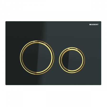 Кнопка смыва Geberit Sigma 21 115.652.SJ.1 черный/латунь