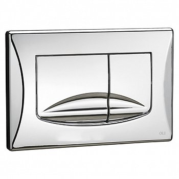 Кнопка смыва для унитазов OLI RIVER DUAL 638504 хром глянцевый