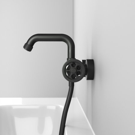 Смеситель для ванны с душем IDDIS Grange GRAGMR2i02 графит матовый