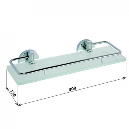 Полочка для ванной Bemeta Omega 104102202 Хром