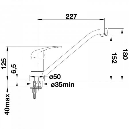 Смеситель для кухни Blanco Daras 524183 жасмин