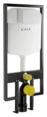 Комплект унитаза с инсталляцией Vitra Normus 9773B003-7201 с сиденьем микролифт и кнопкой смыва белый