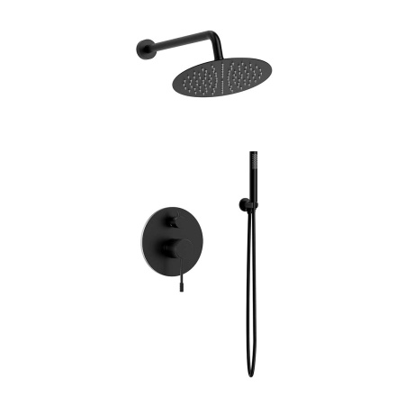 Встраиваемая душевая система со смесителем Vincea Desire VSFW-1D1MB черный матовый