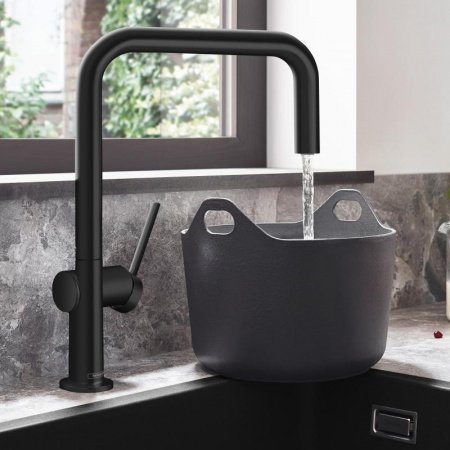 Смеситель для кухни Hansgrohe Talis M54 72806670 черный матовый