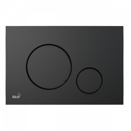 Кнопка смыва AlcaPlast THIN M678 черный матовый