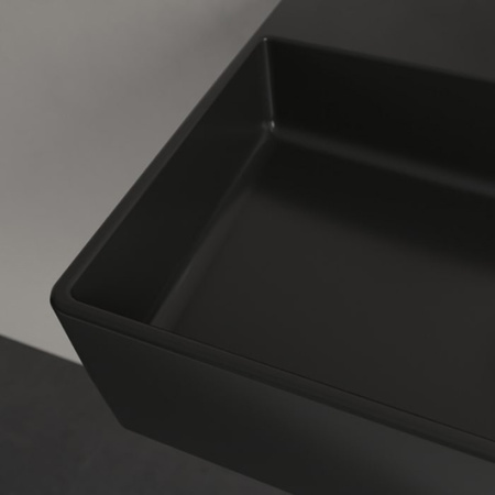 Раковина накладная 60см Villeroy & Boch Memento 2.0 4A226LR7 черный матовый