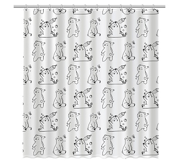 Шторка для ванной Fixsen Teddy Wash FX-1505