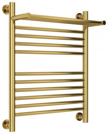 Полотенцесушитель водяной Сунержа Богема с полкой+ 60х50 золото