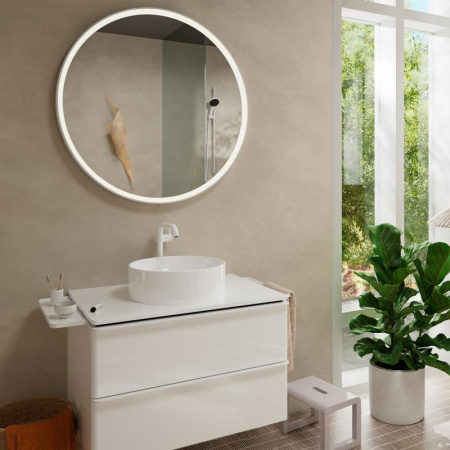 Смеситель для раковины Hansgrohe Tecturis S 73370700 белый матовый