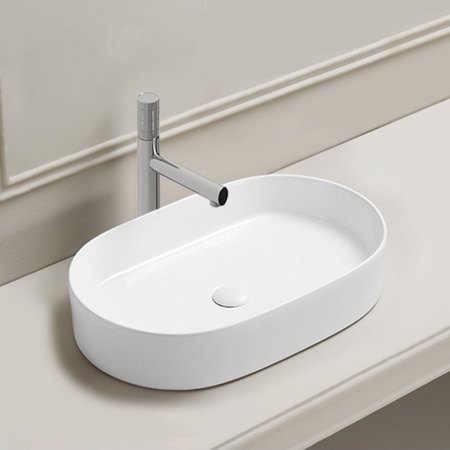Раковина накладная 60см Vincea VBS-50760 белый