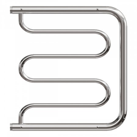 Полотенцесушитель водяной Point PN25555P 500x500 Фокстрот с полкой, хром