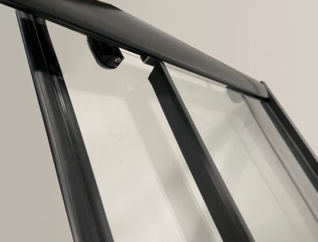 Душевой угол Niagara NG- 012-14Q BLACK 120x80x195 профиль черный, стекло с узором
