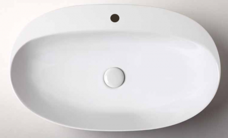 Раковина накладная 60см Azzurra Elegance ECI60M bi*1 белый