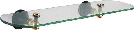 Стеклянная полка Fixsen Luksor FX-71603B Черный Золото