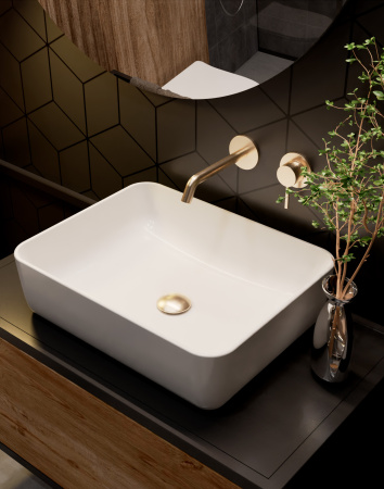 Смеситель для раковины AQUAme Siena AQM6215BG золото матовое