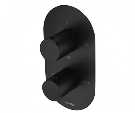 Термостат для душа WasserKraft Elbe 7444 Thermo черный матовый