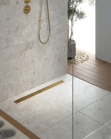 Душевой лоток TIMO Drain System DS230108/17, матовое золото