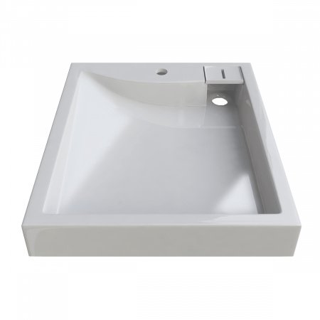 Раковина над стиральной машиной LUX 500х550 с кронштейнами и сливной системой Altasan